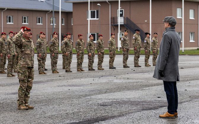 Французские союзные войска в Эстонии награждены медалями за миссию